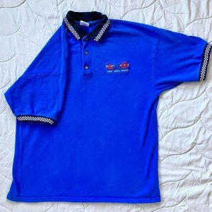 Vintage graphic collared short sleeve menswear tee shirt